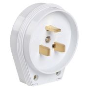 Вилка ВПпл10-01-Ст разборная для плиты 32А с заземл. контактом бел. IEK EVP10-32-01-K01