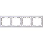 Рамка 4-м КВАРТА РГ-4-КБ горизонт. бел. GENERICA EMK40-K01-DM