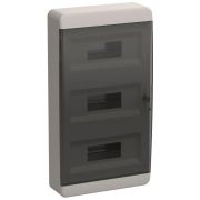 Корпус ЩРН-П-36 TEKFOR IP41 черн. прозр. дверь пластик. IEK TF5-KP12-N-36-41-K01-K03